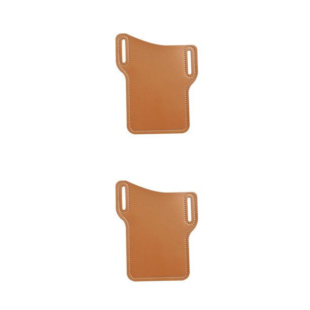 Eigraketly Bolsa de cinturón para teléfono móvil para hombre, diseño Retro, bolsa de almacenamiento de cuero para cintura de teléfono móvil, bolsa de amarillo 2piezas Eigraketly CBP139821