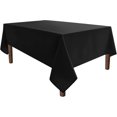 thumbnail image 2 of Nappe Rectangulaire Noire - Tissu Polyester Lavable Résistant aux Plis et Imperméable, 2 of 5