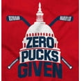 thumbnail image 2 of Zero Pucks Given Ice Hockey Sports Plus Size Crewneck Graphic Tee Shirt Brisco Brands 2X, 2 of 5