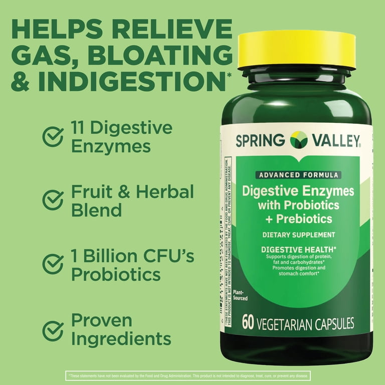 Spring Valley Digestive Enzymes with Probiotics & Prebiotics photo 3