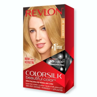 Revlon ColorSilk Beautiful Color, [74] Medium Blonde 1 ea (Pack of 2)