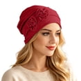 thumbnail image 2 of Chemo Headwear for Women Flower Beanies Turbans Hats Coverings Scarf,One Size, 2 of 7