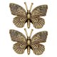 thumbnail image 1 of 2 piezas de escultura de mariposa de metal, estilo retro, estatua de mariposa de latón, decoración, modelo de mariposa, adorno, 1 of 7