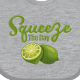 thumbnail image 4 of Inktastic Lime Squeeze The Day Boys or Girls Baby Bib, 4 of 4