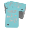 thumbnail image 1 of Inkdotpot ThankYou From The New Wedding Bottle Tag Real Rose Gold Foil Favor Hang Tags Pack Of 100, 1 of 6