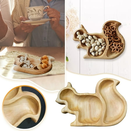

WMYBD Plates Snack Tray Aperitif Board Wooden Plate Squirrel Unique Solid Wood Cheese Board And Charcuterie Boards Hot