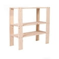 thumbnail image 3 of Adwood Pine 3 Shelf Pine Wood Storage, 3 of 5