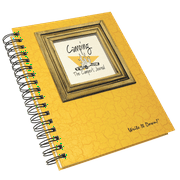 Camping, The Camper's Guided Journal - Yellow Hardcover Spiral Design by Journals Unlimited