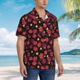 thumbnail image 2 of Lsque Beautiful Maple Leaf Lantern pattern Hawaiian Shirt for Men, Unisex Summer Beach Casual Short Sleeve Button Down Shirts-XX-Large, 2 of 9