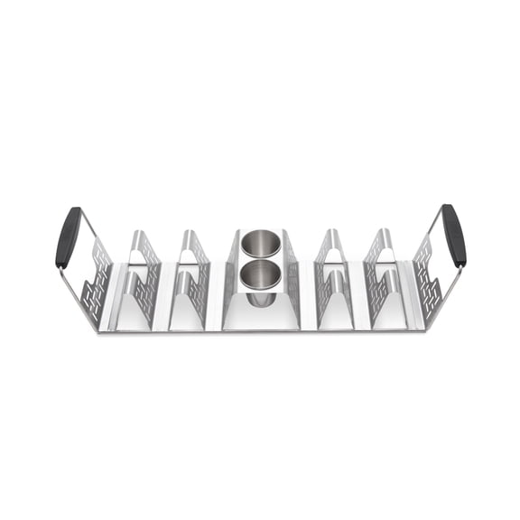 Weber Taco Rack Taco Grill Rack - Stainless Steel - Silver — Residential Use, Standard Application