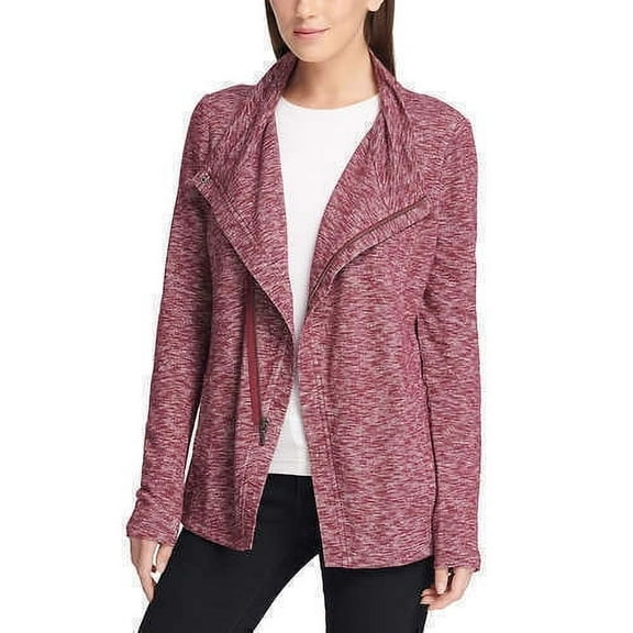 GH Bass Ladies' Knit Zip Cardigan (Cherry Combo, X-Small) - NEW