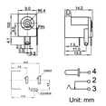 thumbnail image 4 of Conjuntos únicos de 5 piezas DC-005 con conector de enchufe de corriente de 5.5mmx2.5mm y conector hembra de 3 pines, 4 of 4