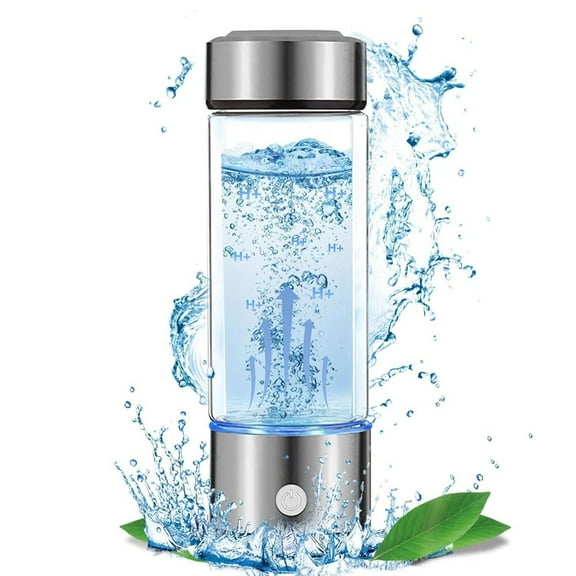 Hydrogen Water Bottle 1000PPB Quick Electrolysis 420ml Water Ionizer Anti Aging Hydrogen Rich Hydrogen Water Bottle Generator Electrolysis Ionizer Cup HydrogeWater Cup Home Office