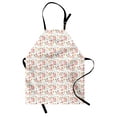 thumbnail image 1 of Bird Apron, Print of Rose Floral Romantic Feminine Spring Pastel Tone Forest Elements, Unisex Kitchen Bib with Adjustable Neck for Cooking Gardening, Adult Size, White and Multicolor, by Ambesonne, 1 of 4