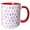 Red/White, variant on 3drose, Chic Pink, Purple, Blue Watercolor Hand Painted Brush Strokes, 11oz Magic Transforming Mug