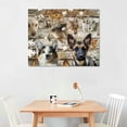 thumbnail image 2 of Acheng Cute Animals Canvas Wall Art Vintage Dog Cat Mouse Rabbit Hamster Picture Painting Print on Canvas Modern Home Decoration Framed and Stretched for Baby Room Kids Room Ready to Hang  pattern2, 2 of 6