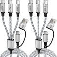 thumbnail image 1 of Cable divisor USB C, cargador múltiple 3 en 2, 1,5 m, 1 of 8