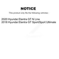 thumbnail image 2 of Transit Auto Front Rear Disc Brake Rotors and Semi-Metallic Pads Kit for Car Hyundai Elantra GT Kia Forte5 K8S-103749, 2 of 11