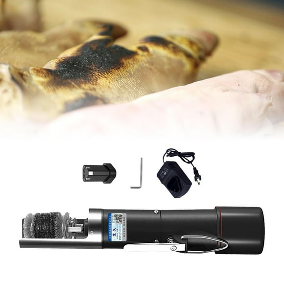 Cepillo de limpieza eléctrica para cerdos, herramienta de depilación de pezuñas de , removedor eficiente de mano, limpiador para la familia Cepillo de alambre de acero