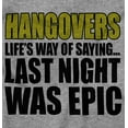 thumbnail image 5 of Hangover Epic Night Drinking Humor Unisex Plus Size Graphic Tee Brisco Brands 2X, 5 of 6