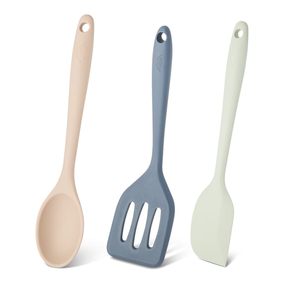 Elements by Thyme & Table 3-Piece Mini Silicone Utensil Set - Multicolor