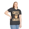 thumbnail image 5 of Coffee and Circuits Engineer Math Novelty Graphic Caffeine Unisex T-Shirt, 5 of 6