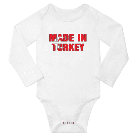 

Made In Turkey Baby Long Sleeve Clothing Bodysuits (White 24 Months)