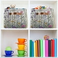 thumbnail image 6 of Wildflower Lavender Foldable Storage Basket for Shelves, Collapsible Sturdy Storage Bin with Handles, Canvas Storage Cube for Organizing Closet 1PC Home Decor, 6 of 7