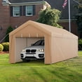 thumbnail image 2 of 10x20FT Patio Carport Garage Removable Sidewall Zippered Door, 2 of 5