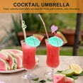 thumbnail image 3 of 100 Mixed Paper Cocktail Umbrellas Parasols for Tropical Drinks Accessories, 3 of 10