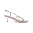 thumbnail image 3 of BLISSFUL STEP Sandales à Talon Chaton pour Femmes à Bride Slingback avec Strass Argent 6, 3 of 7