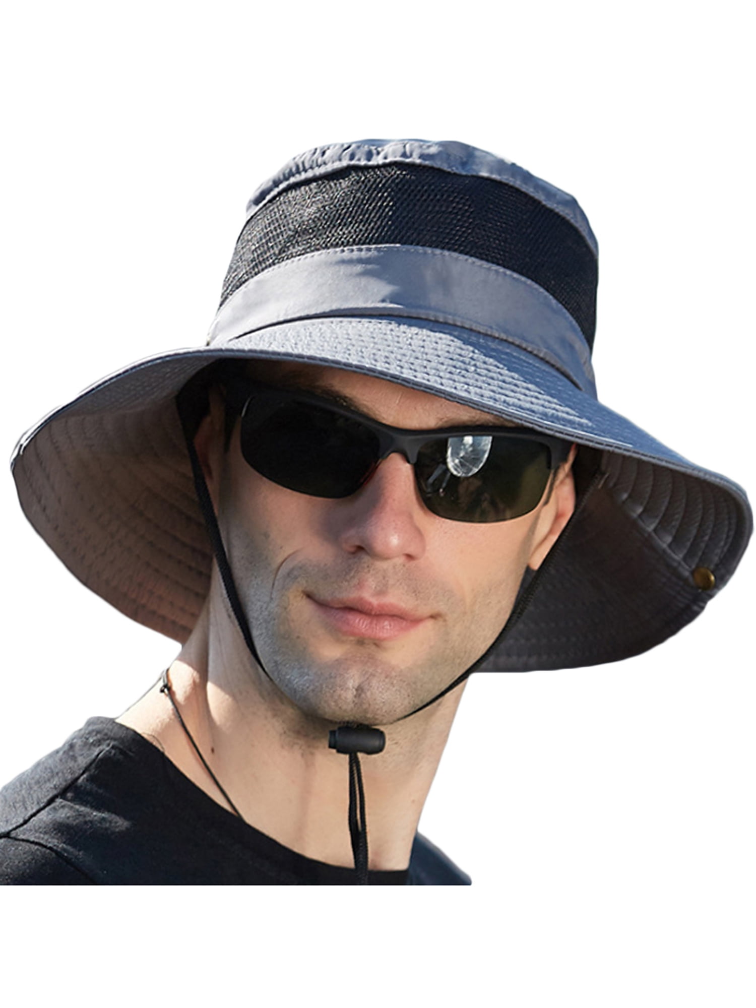 UPF 50 Sun Hat Bucket Cargo Safari Bush Boonie Summer Fishing Hat Mens Woman's 