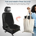 thumbnail image 3 of Sinvitron Car Seat Protector Seat Protector for Car Seat Seat Cushion for Leather and Fabric Seats, 2 Mesh Pockets, Non-Slip Bottom, Waterproof Protectors for Vehicles Pets (Black), 3 of 8