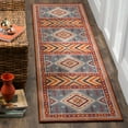 thumbnail image 3 of Safavieh  Classic Vintage Boho Gwen Oriental Cotton Rug Slate/Mustard 4' x 6' 4' x 6' Indoor Living Room, Bedroom Yellow Rectangle, 3 of 8