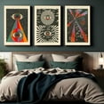 thumbnail image 4 of Hieng Retro Hippie Wall Art 70's Psychedelic Eyes Art Posters, Inspirational Quote Canvas Painting Pictures Prints Wall Decor for Bedroom Living Room Apartment Teen Dorm Home Unframed, 4 of 6