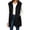 03-Black, variant on Yutgune Women's Long Hooded Puffer Vest Zip Up Sleeveless Jacket with Pockets Fall Winter