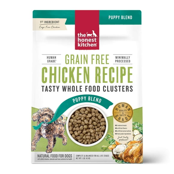 The Honest Kitchen Whole Food clusters Puppy grain Free chicken Dry Dog Food 1 lb Bag