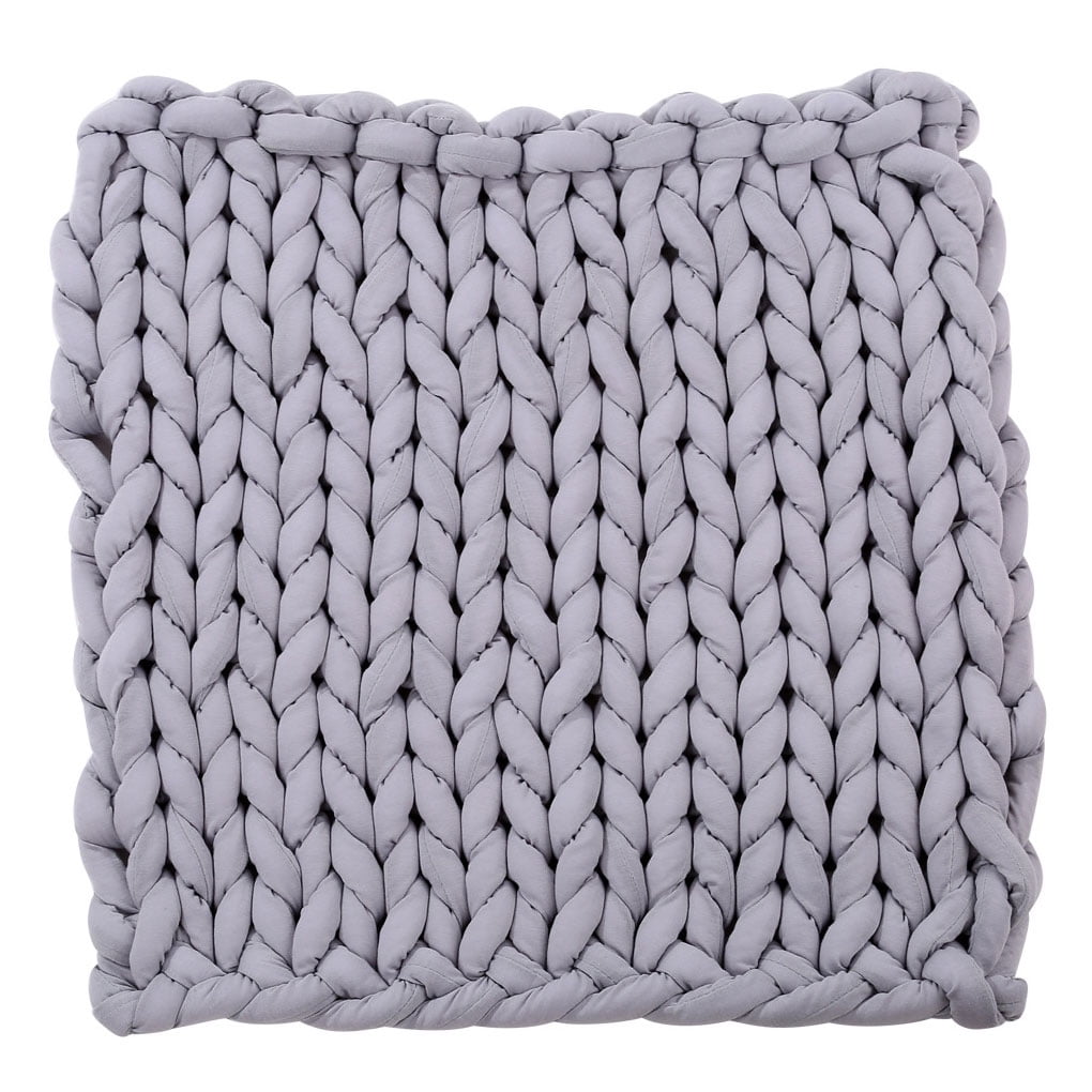 Ustyle Thick Wool Blanket Chunky Knit Door Mat Carpet Rug Sofa Bed Lounge Decorator Home Decor Hand Knitting Blanket Walmart Canada