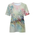 thumbnail image 5 of Patlollav Womens Plus Size Tops Funny Print Casual Loose Fit Tee Shirts Blouse Print Shirt, 5 of 6