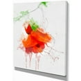 thumbnail image 2 of Illustration Aquarelle Rose Rouge - Impression sur Toile Florale, 2 of 3