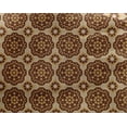 thumbnail image 4 of oneOone Georgette Viscose Brown Fabric Floral & Tiles Moroccan Sewing Material Print Fabric By The Yard 42 Inch Wide, 4 of 4
