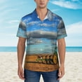 thumbnail image 5 of Farm Tractor Men'S 3d Print Casual Button Down Shirts, Novelty Hawaiian Short Sleeves Xl, 5 of 8