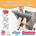 thumbnail image 2 of Funda 2 en 1 para carrito de compras y trona Youpinby, color gris, 2 of 8