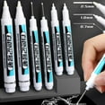 thumbnail image 7 of GHYJPAJK White Permanent Marker Pen,White Permanent Acrylic Marker Pens for Tyre,Leather,Metal,Wood,Glass,Rocks or Plastic Label,Oil Waterproof Paint Markers, 7 of 7