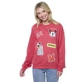 thumbnail image 4 of Disney Minnie Mouse Women's Crewneck Sweatshirt Vintage Look Graphic Print Patch, 4 of 7
