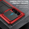 thumbnail image 4 of Case for Galaxy S23 Ultra,Military Grade 3 in 1 Metal Full-Body Rugged Kickstand Protective Case with Built-in Screen Protector Phone Case for Samsung Galaxy S23 Ultra 5G,6.8" 2023 (Red), 4 of 10