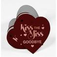 thumbnail image 3 of Inkdotpot Pack Of 100 Kiss The Miss Goodbye Bridal Shower Favor Paper Tags Craft Real Rose Gold Foil Hang Tags, 3 of 6