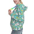 thumbnail image 2 of Uemuo Panda Bathing Pattern Women's Hoodie with Eye-catching Drawstrings- Casual Pullover Hoodie with Kangaroo Pocket, Stylish Hooded Sweatshirt-Large, 2 of 7