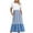 DT-Blue, variant on DailyTrove Women's Color Block Sleeveless Maxi Dress, Casual Garden & Brunch Wear, Lightweight Cotton Blend, Fit & Flare, Contrast Hem