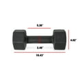 thumbnail image 2 of CAP Barbell, 15lb Black Neoprene Dumbbell, Pair, 2 of 5